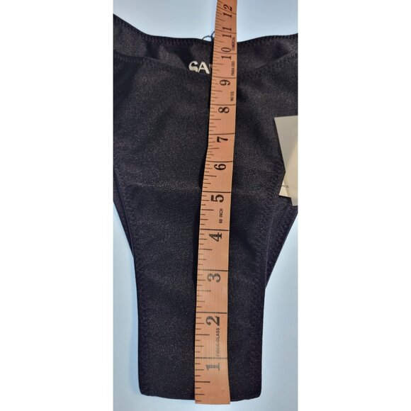 SAME Los Angeles Bottom Swim  Womens Solid 90s Size XXL Black - Picture 6 of 6